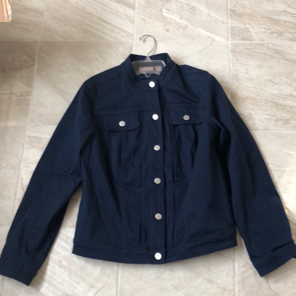 Chico’s Navy Blue jean jacket